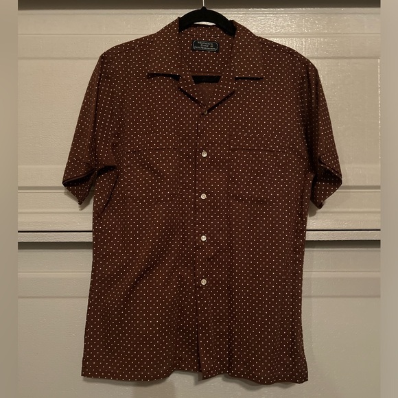 Vintage 70’s Mervyn’s Polka Dot Single Stitch Top M Costal Grandpa Old Money - Picture 9 of 16